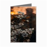 White Flower Mini Greeting Card