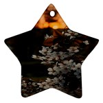 White Flower Star Ornament (Two Sides)