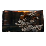 White Flower Pencil Case