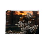 White Flower Cosmetic Bag (Large)