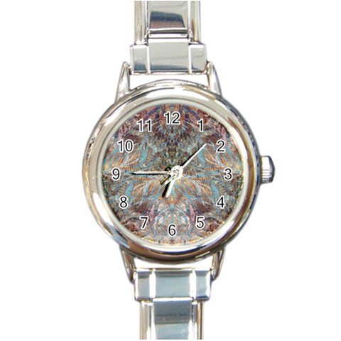 Pour Blend Round Italian Charm Watch from ArtsNow.com Front