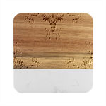 Pour Blend Marble Wood Coaster (Square)