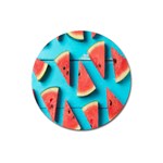 Watermelon Blue Background Magnet 3  (Round)