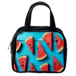 Watermelon Blue Background Classic Handbag (One Side)