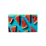 Watermelon Blue Background Cosmetic Bag (XS)