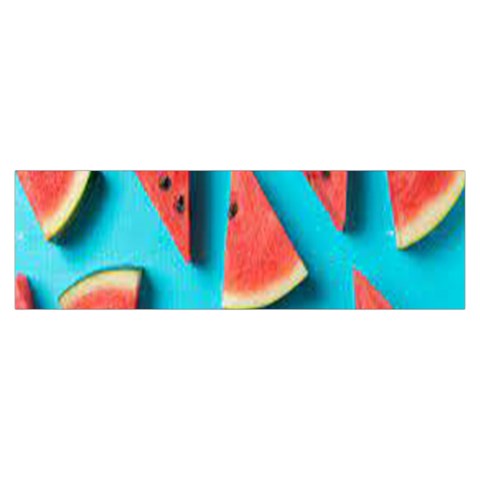 Watermelon Blue Background Toiletries Pouch from ArtsNow.com Hand Strap