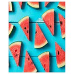 Watermelon Blue Background Drawstring Bag (Small)