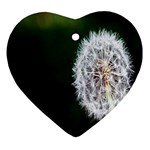 White Flower Ornament (Heart)