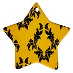 Yellow Regal Filagree Pattern Ornament (Star)