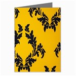 Yellow Regal Filagree Pattern Greeting Cards (Pkg of 8)