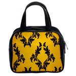 Yellow Regal Filagree Pattern Classic Handbag (Two Sides)