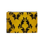 Yellow Regal Filagree Pattern Cosmetic Bag (Medium)