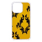 Yellow Regal Filagree Pattern iPhone 13 Pro TPU UV Print Case