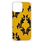 Yellow Regal Filagree Pattern iPhone 13 Pro Max TPU UV Print Case