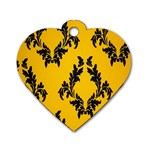 Zebra Zebra Pattern Zebra Fur Zebra Print Strip Dog Tag Heart (Two Sides)