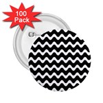 Wave Pattern Wavy Halftone 2.25  Buttons (100 pack) 