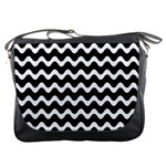 Wave Pattern Wavy Halftone Messenger Bag