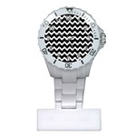 Wave Pattern Wavy Halftone Plastic Nurses Watch