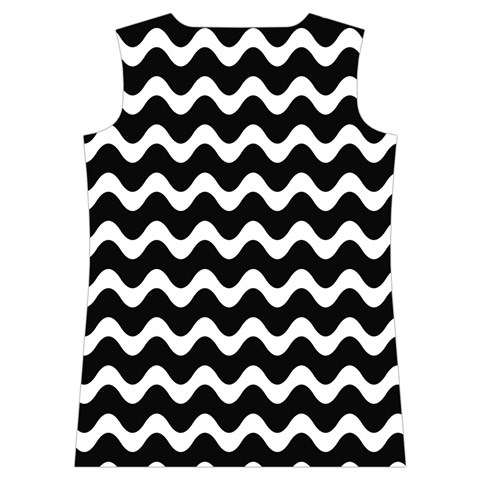 Wave Pattern Wavy Halftone Women s Basketball Tank Top from ArtsNow.com Back