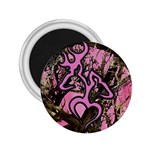 Pink Browning Deer Glitter Camo Camouflage 2.25  Magnets