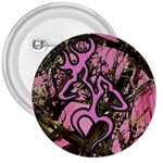 Pink Browning Deer Glitter Camo Camouflage 3  Buttons