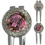 Pink Browning Deer Glitter Camo Camouflage 3-in-1 Golf Divots