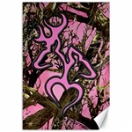 Pink Browning Deer Glitter Camo Camouflage Canvas 12  x 18 