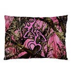 Pink Browning Deer Glitter Camo Camouflage Pillow Case (Two Sides)