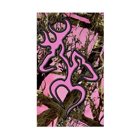 Pink Browning Deer Glitter Camo Camouflage Duvet Cover (Single Size) from ArtsNow.com Duvet Quilt