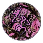 Pink Browning Deer Glitter Camo Camouflage Wireless Fast Charger(White)