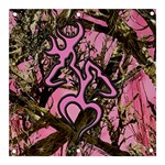 Pink Browning Deer Glitter Camo Camouflage Banner and Sign 3  x 3 