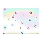 Stars Cute Pastel Pattern Rainbow Sticker A4 (10 pack)