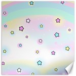 Stars Cute Pastel Pattern Rainbow Canvas 16  x 16 