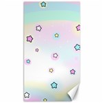 Stars Cute Pastel Pattern Rainbow Canvas 40  x 72 