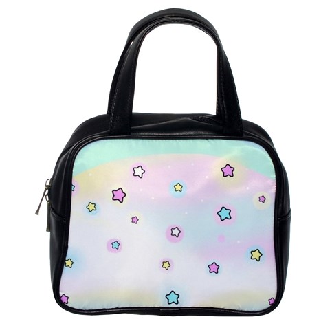 Stars Cute Pastel Pattern Rainbow Classic Handbag (Two Sides) from ArtsNow.com Back