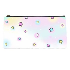 Stars Cute Pastel Pattern Rainbow Pencil Case from ArtsNow.com Front