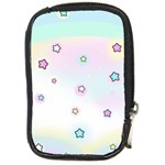 Stars Cute Pastel Pattern Rainbow Compact Camera Leather Case