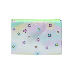 Stars Cute Pastel Pattern Rainbow Cosmetic Bag (Medium) from ArtsNow.com Back