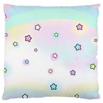 Stars Cute Pastel Pattern Rainbow Large Cushion Case (Two Sides)