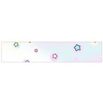 Stars Cute Pastel Pattern Rainbow Small Premium Plush Fleece Scarf