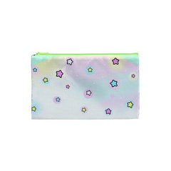 Stars Cute Pastel Pattern Rainbow Cosmetic Bag (XS) from ArtsNow.com Front