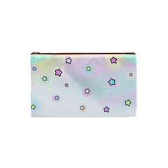 Stars Cute Pastel Pattern Rainbow Cosmetic Bag (XS) from ArtsNow.com Front