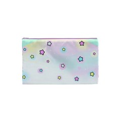 Stars Cute Pastel Pattern Rainbow Cosmetic Bag (XS) from ArtsNow.com Front