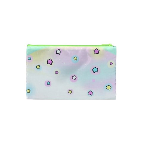 Stars Cute Pastel Pattern Rainbow Cosmetic Bag (XS) from ArtsNow.com Back