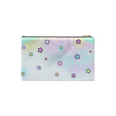 Stars Cute Pastel Pattern Rainbow Cosmetic Bag (XS) from ArtsNow.com Back