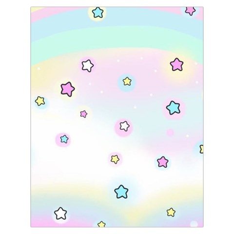 Stars Cute Pastel Pattern Rainbow Toiletries Pouch from ArtsNow.com Back