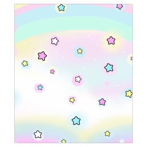 Stars Cute Pastel Pattern Rainbow Drawstring Pouch (XS) from ArtsNow.com Back