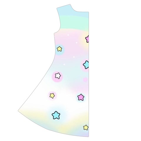 Stars Cute Pastel Pattern Rainbow Short Sleeve V Back Left