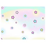 Stars Cute Pastel Pattern Rainbow Two Sides Premium Plush Fleece Blanket (Baby Size)