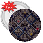 Pattern Seamless Antique Luxury 3  Buttons (10 pack) 